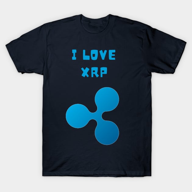 I LOVE XRP T-Shirt by CRYPTO STORE